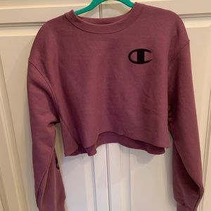 Champion cropped sweatshirt size medium